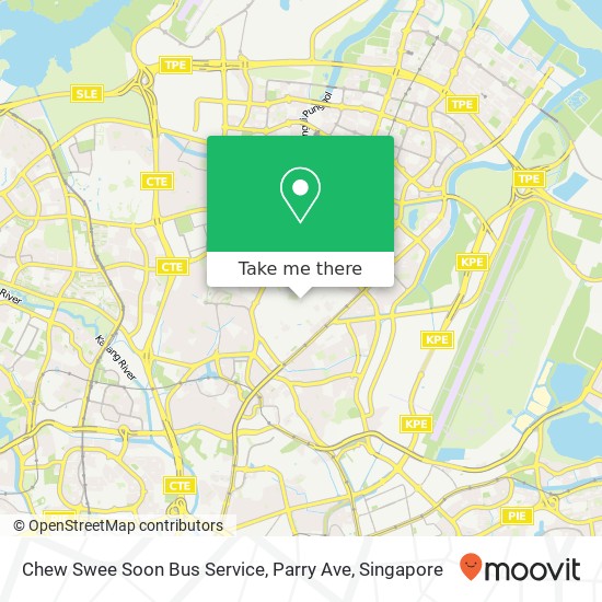 Chew Swee Soon Bus Service, Parry Ave map