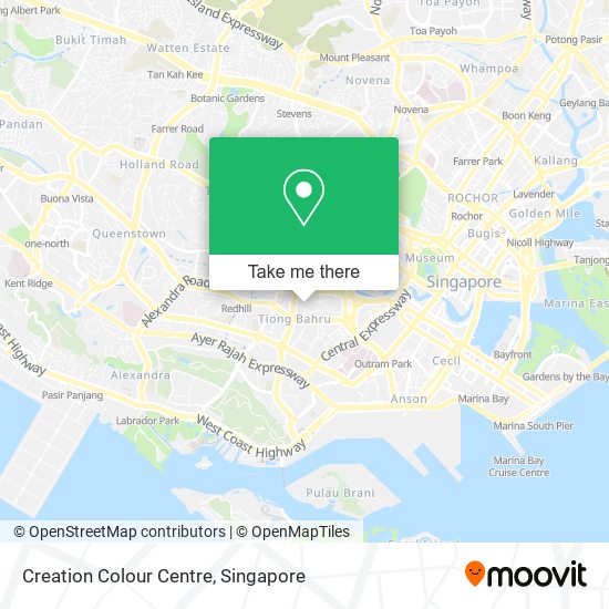Creation Colour Centre map