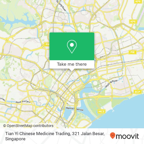 Tian Yi Chinese Medicine Trading, 321 Jalan Besar地图