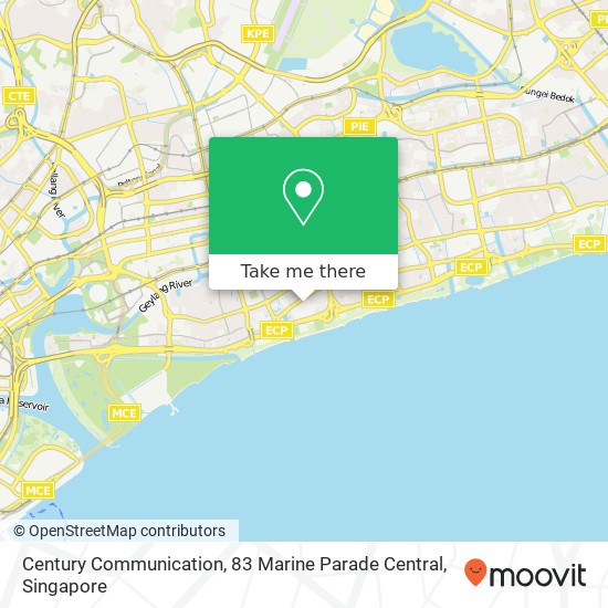 Century Communication, 83 Marine Parade Central地图