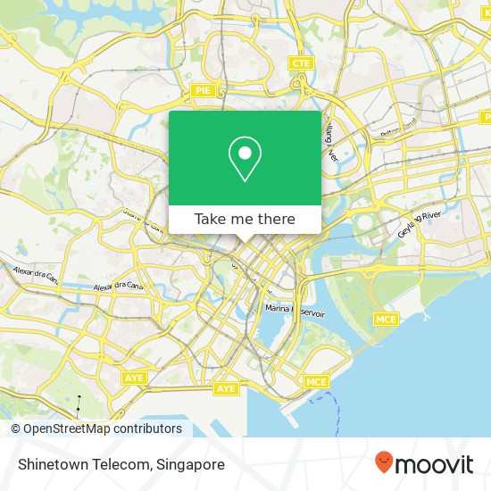 Shinetown Telecom map