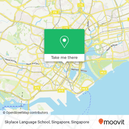 Skylace Language School, Singapore map