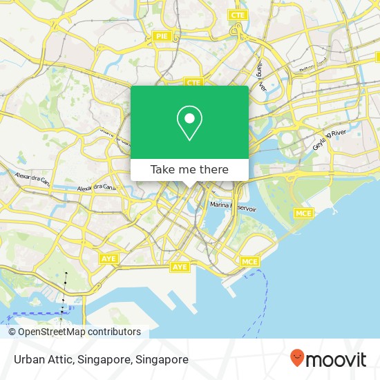 Urban Attic, Singapore map