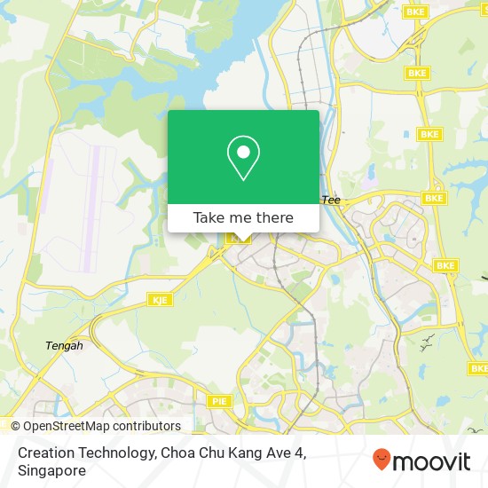Creation Technology, Choa Chu Kang Ave 4 map