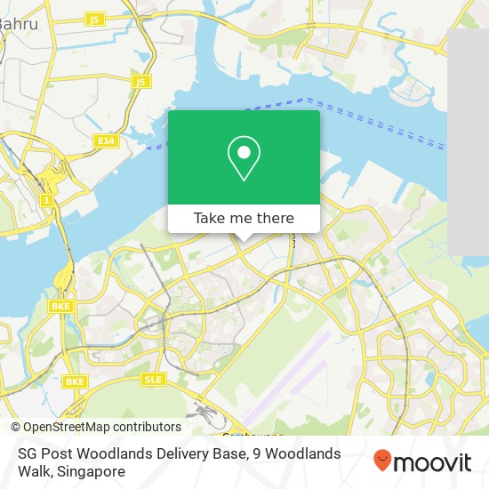 SG Post Woodlands Delivery Base, 9 Woodlands Walk地图