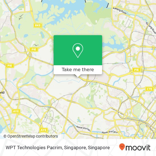 WPT Technologies Pacrim, Singapore map