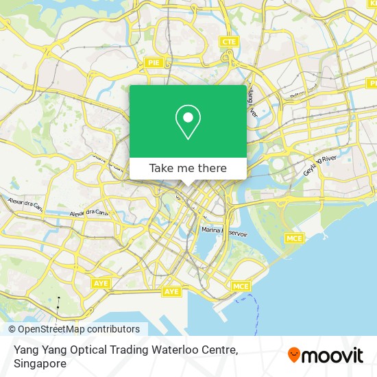 Yang Yang Optical Trading Waterloo Centre map