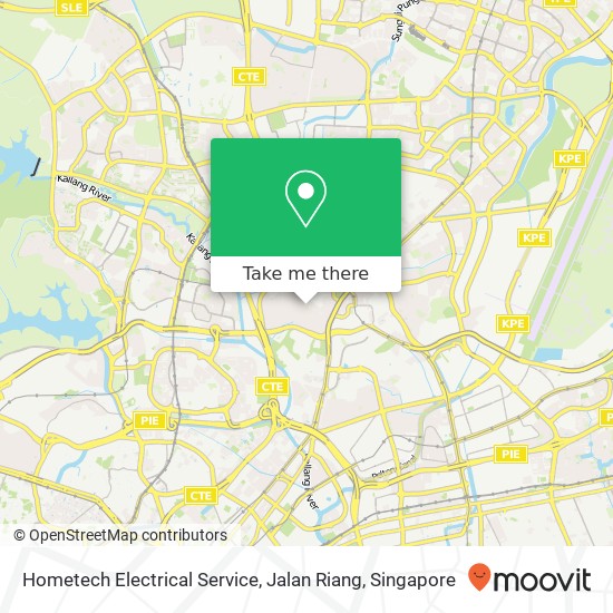 Hometech Electrical Service, Jalan Riang map