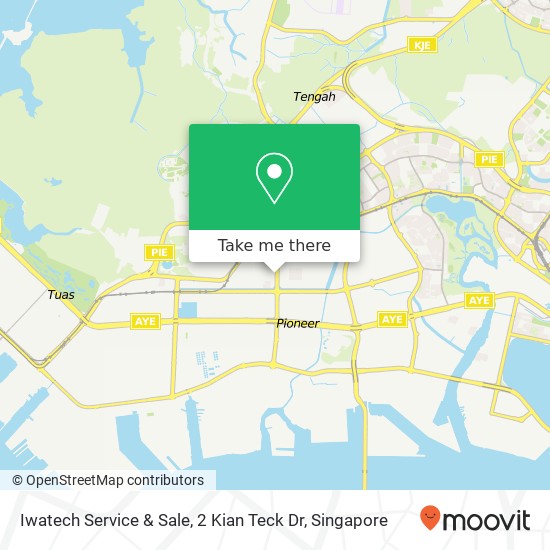 Iwatech Service & Sale, 2 Kian Teck Dr地图