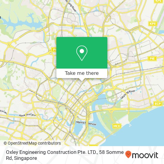 Oxley Engineering Construction Pte. LTD., 58 Somme Rd地图