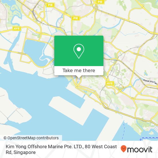 Kim Yong Offshore Marine Pte. LTD., 80 West Coast Rd map