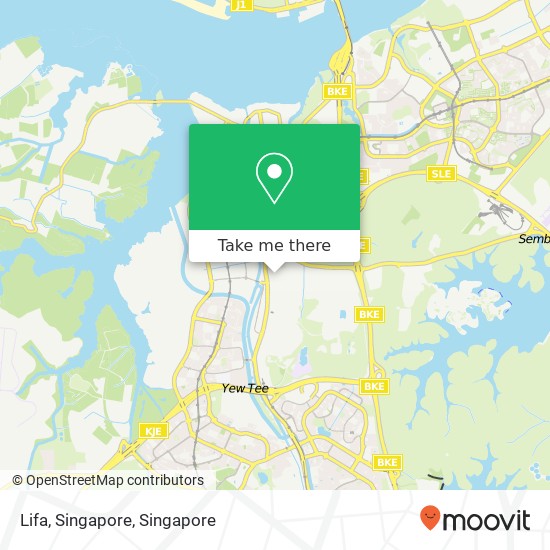 Lifa, Singapore map