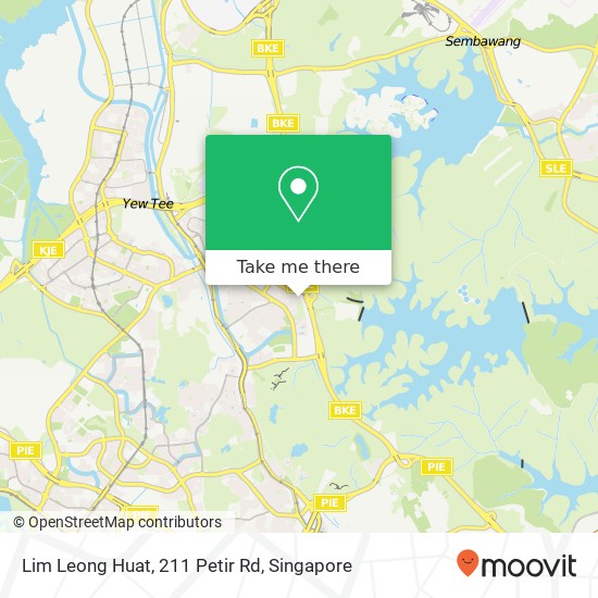 Lim Leong Huat, 211 Petir Rd map