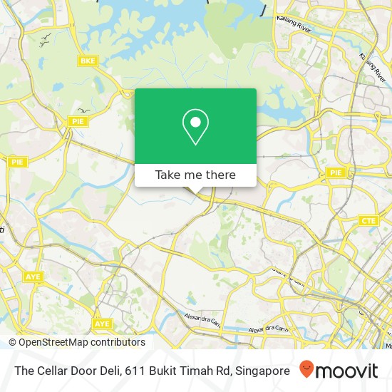 The Cellar Door Deli, 611 Bukit Timah Rd地图