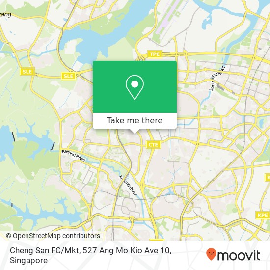 Cheng San FC / Mkt, 527 Ang Mo Kio Ave 10地图