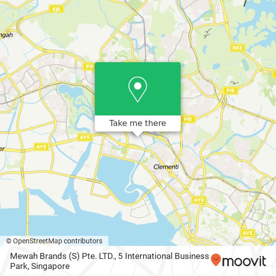 Mewah Brands (S) Pte. LTD., 5 International Business Park map