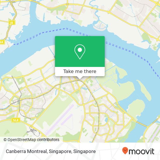 Canberra Montreal, Singapore map
