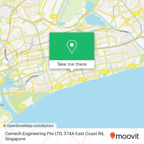 Cemech Engineering Pte LTD, 374A East Coast Rd map