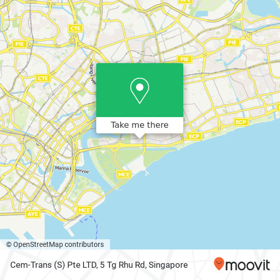 Cem-Trans (S) Pte LTD, 5 Tg Rhu Rd map