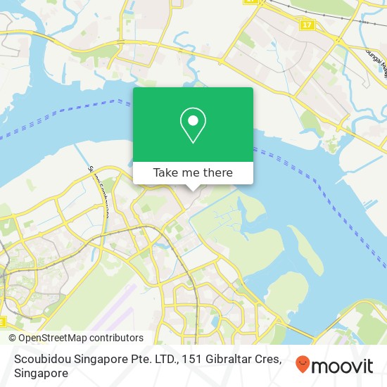 Scoubidou Singapore Pte. LTD., 151 Gibraltar Cres地图