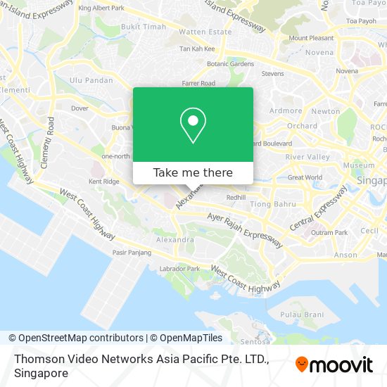 Thomson Video Networks Asia Pacific Pte. LTD. map