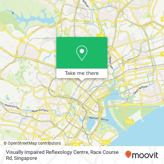 Visually Impaired Reflexology Centre, Race Course Rd map