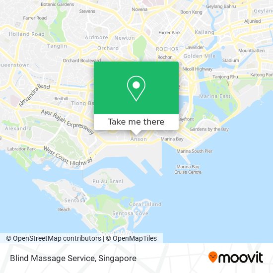 Blind Massage Service map
