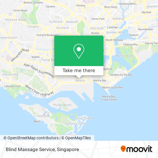 Blind Massage Service map