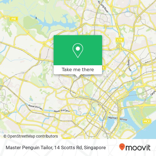 Master Penguin Tailor, 14 Scotts Rd地图