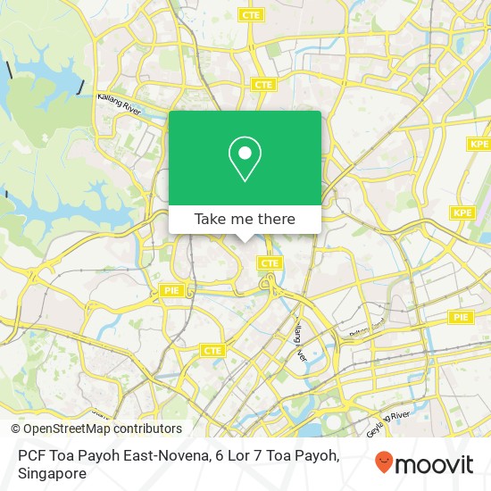 PCF Toa Payoh East-Novena, 6 Lor 7 Toa Payoh map