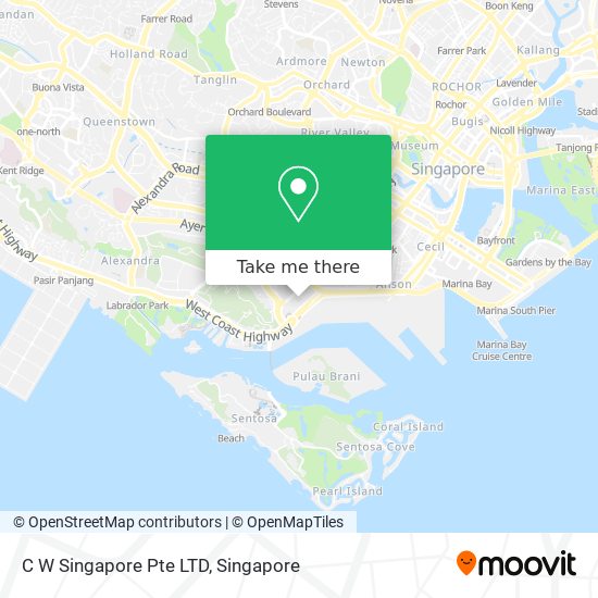 C W Singapore Pte LTD map