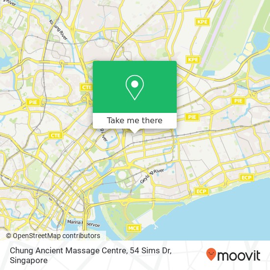Chung Ancient Massage Centre, 54 Sims Dr地图