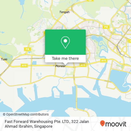 Fast Forward Warehousing Pte. LTD., 322 Jalan Ahmad Ibrahim map