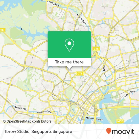 Ibrow Studio, Singapore map