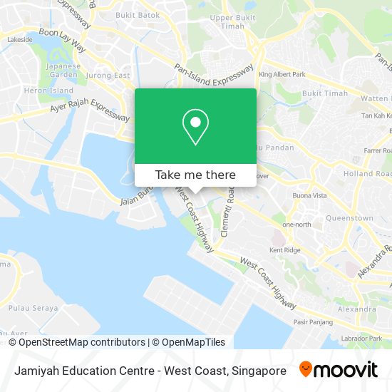 Jamiyah Education Centre - West Coast map