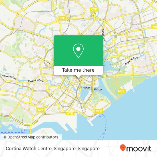 Cortina Watch Centre, Singapore map