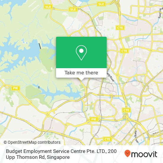 Budget Employment Service Centre Pte. LTD., 200 Upp Thomson Rd地图