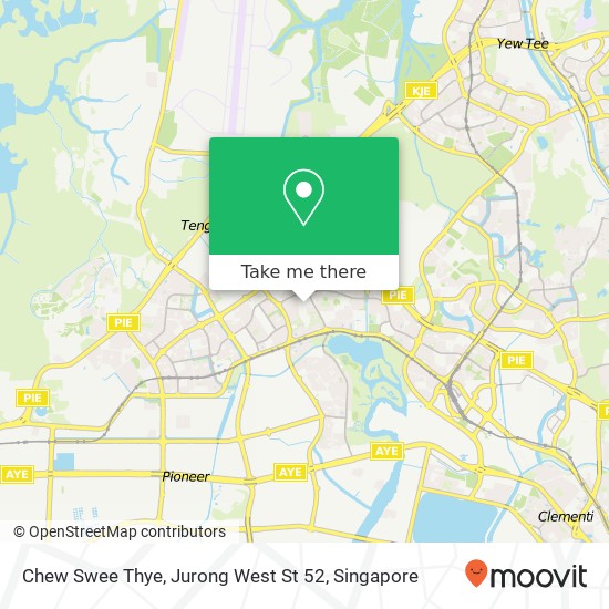 Chew Swee Thye, Jurong West St 52 map
