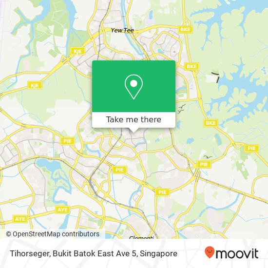 Tihorseger, Bukit Batok East Ave 5 map