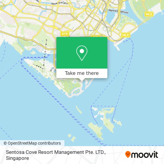 Sentosa Cove Resort Management Pte. LTD.地图