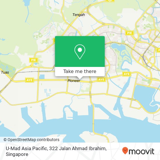 U-Mad Asia Pacific, 322 Jalan Ahmad Ibrahim map