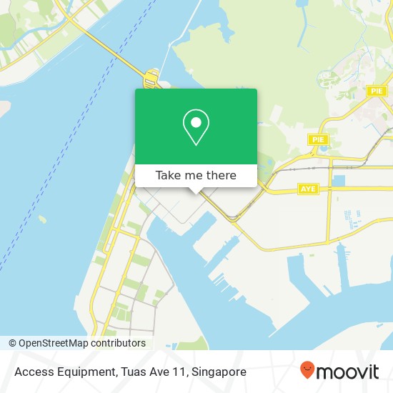 Access Equipment, Tuas Ave 11 map