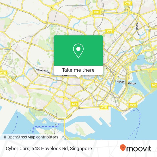 Cyber Cars, 548 Havelock Rd地图