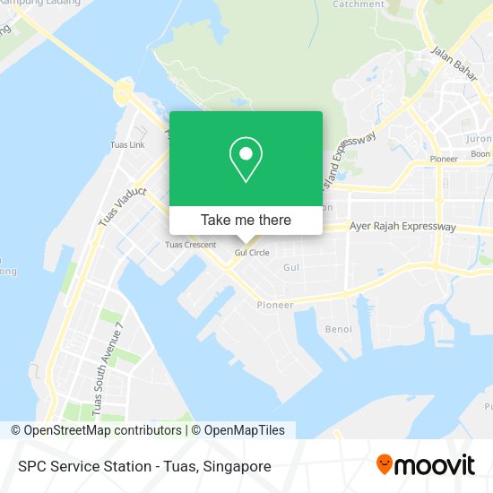 SPC Service Station - Tuas map