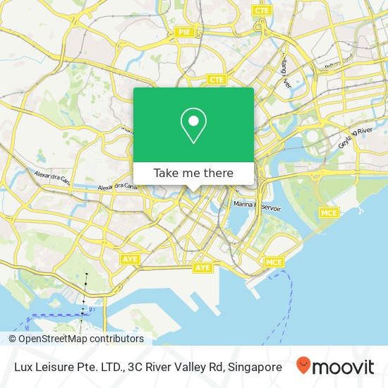 Lux Leisure Pte. LTD., 3C River Valley Rd map