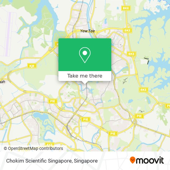 Chokim Scientific Singapore map