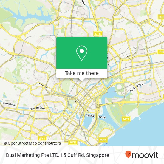 Dual Marketing Pte LTD, 15 Cuff Rd map