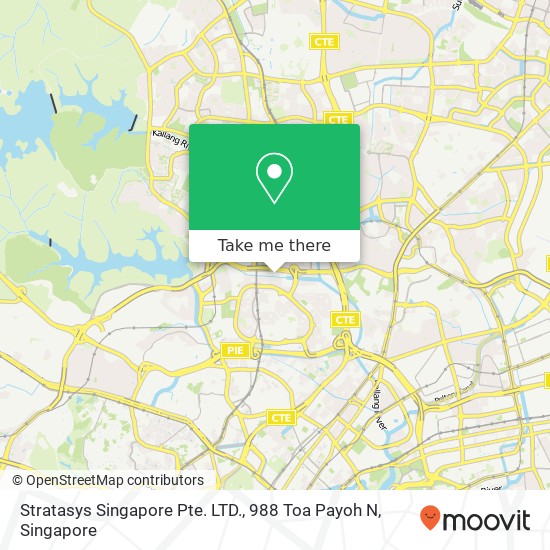 Stratasys Singapore Pte. LTD., 988 Toa Payoh N地图