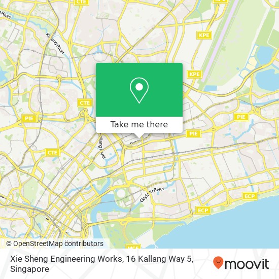 Xie Sheng Engineering Works, 16 Kallang Way 5 map