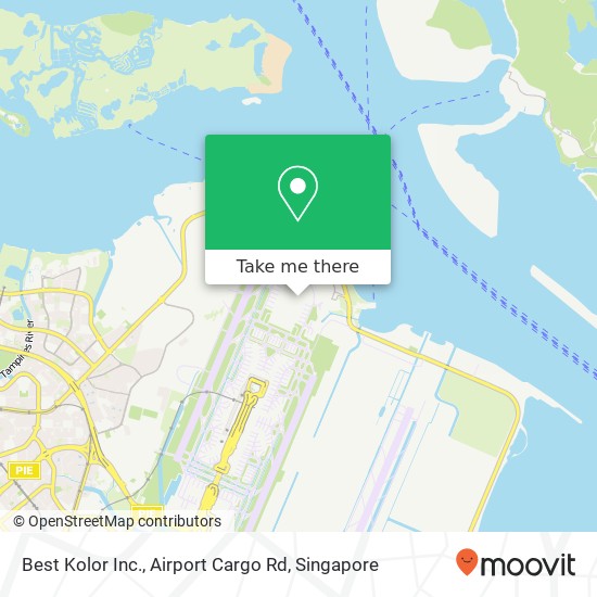 Best Kolor Inc., Airport Cargo Rd map